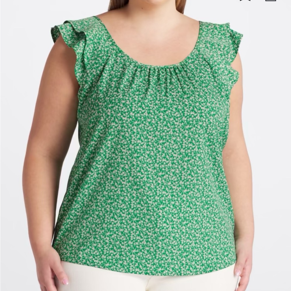 Genevieve Flutter Sleeve Blouse